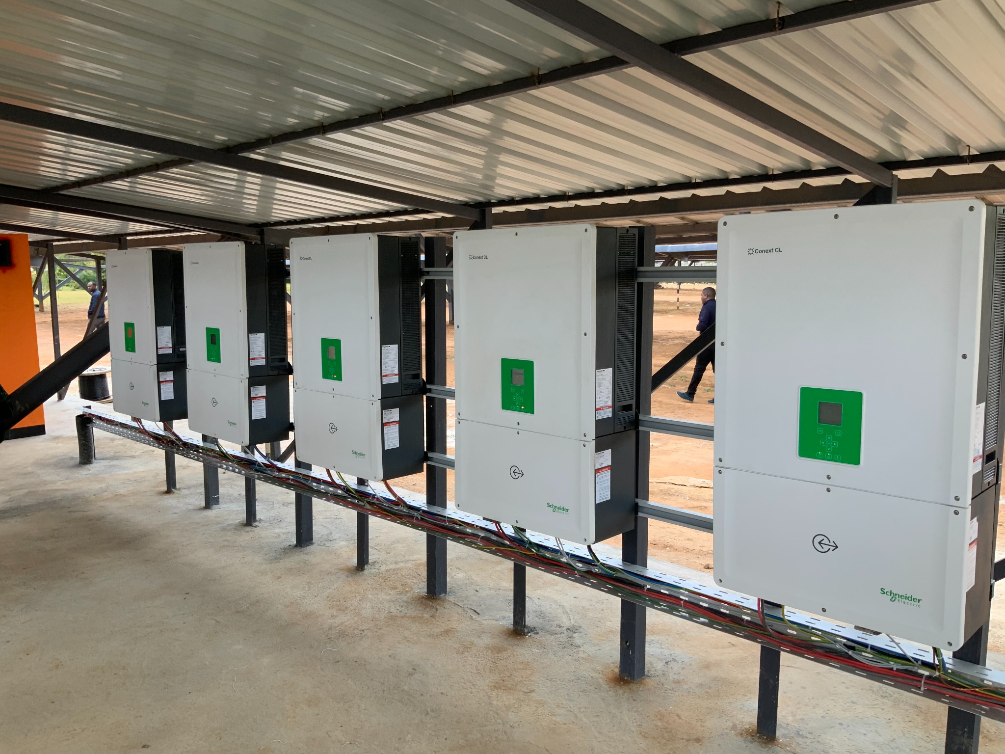 Schneider inverter line installed by Muhanya Solar