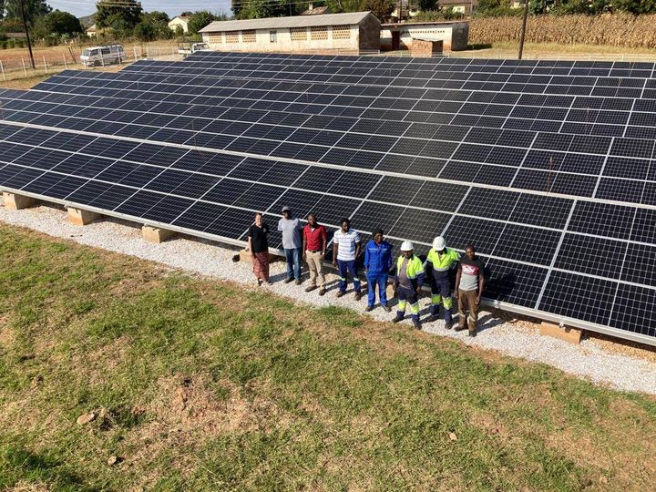 Muhanya Solar ground-mounted solar field